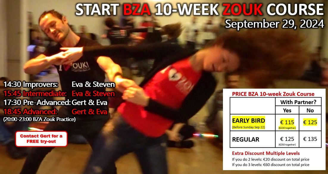 START BZA Zouk Courses 