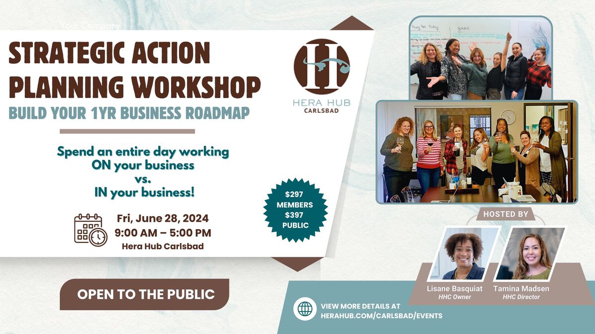 Strategic Action Planning Workshop - Build Your 12-Month Biz Roadmap 