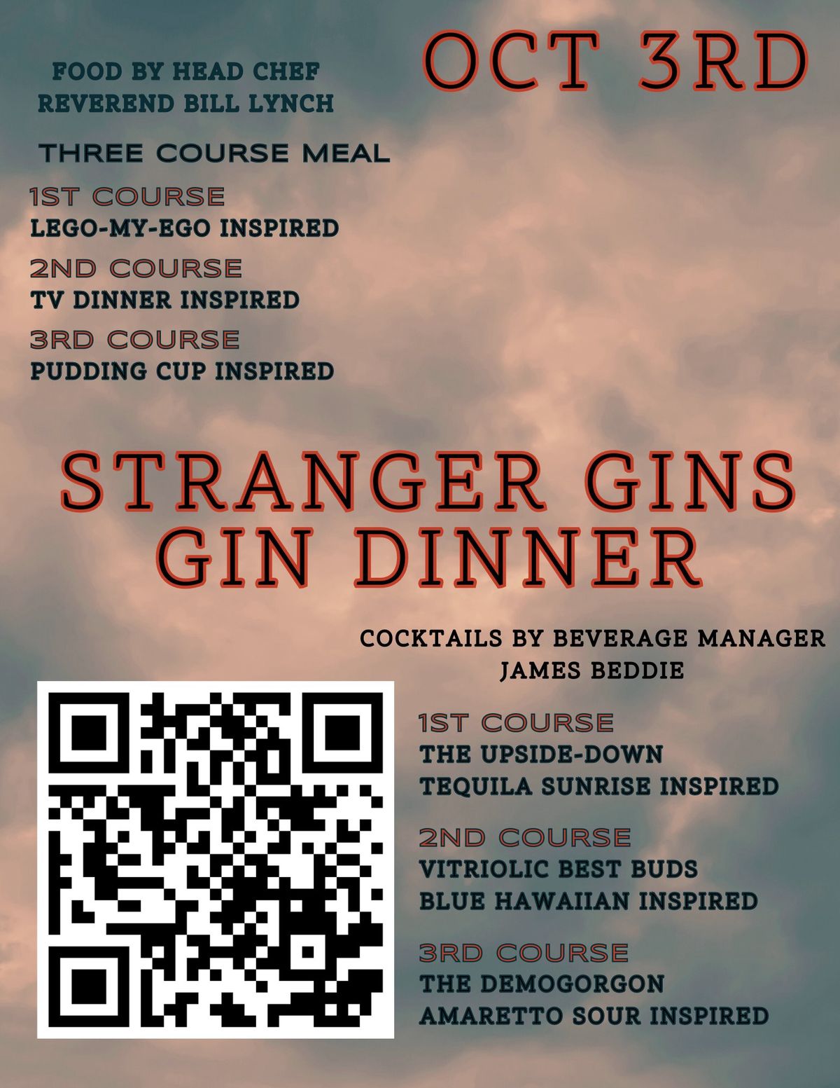 Stranger Gins-Gin Dinner