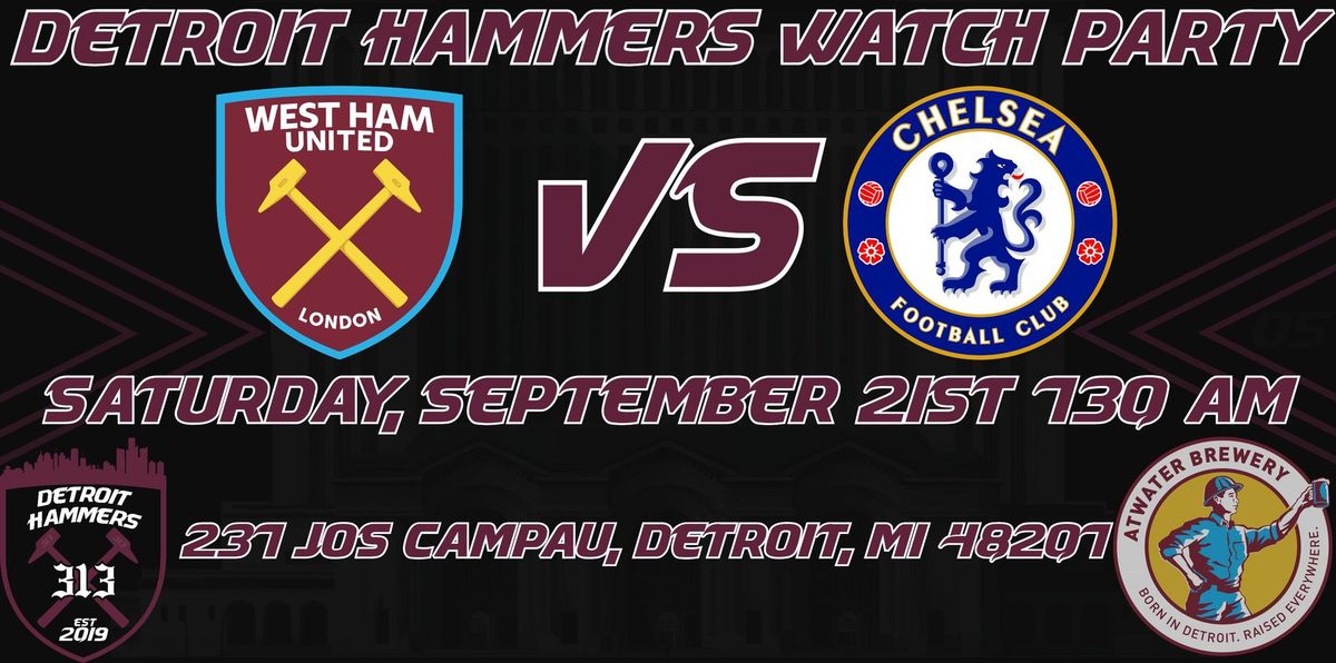 Detroit Hammers Watch Party (Vs Chelsea)