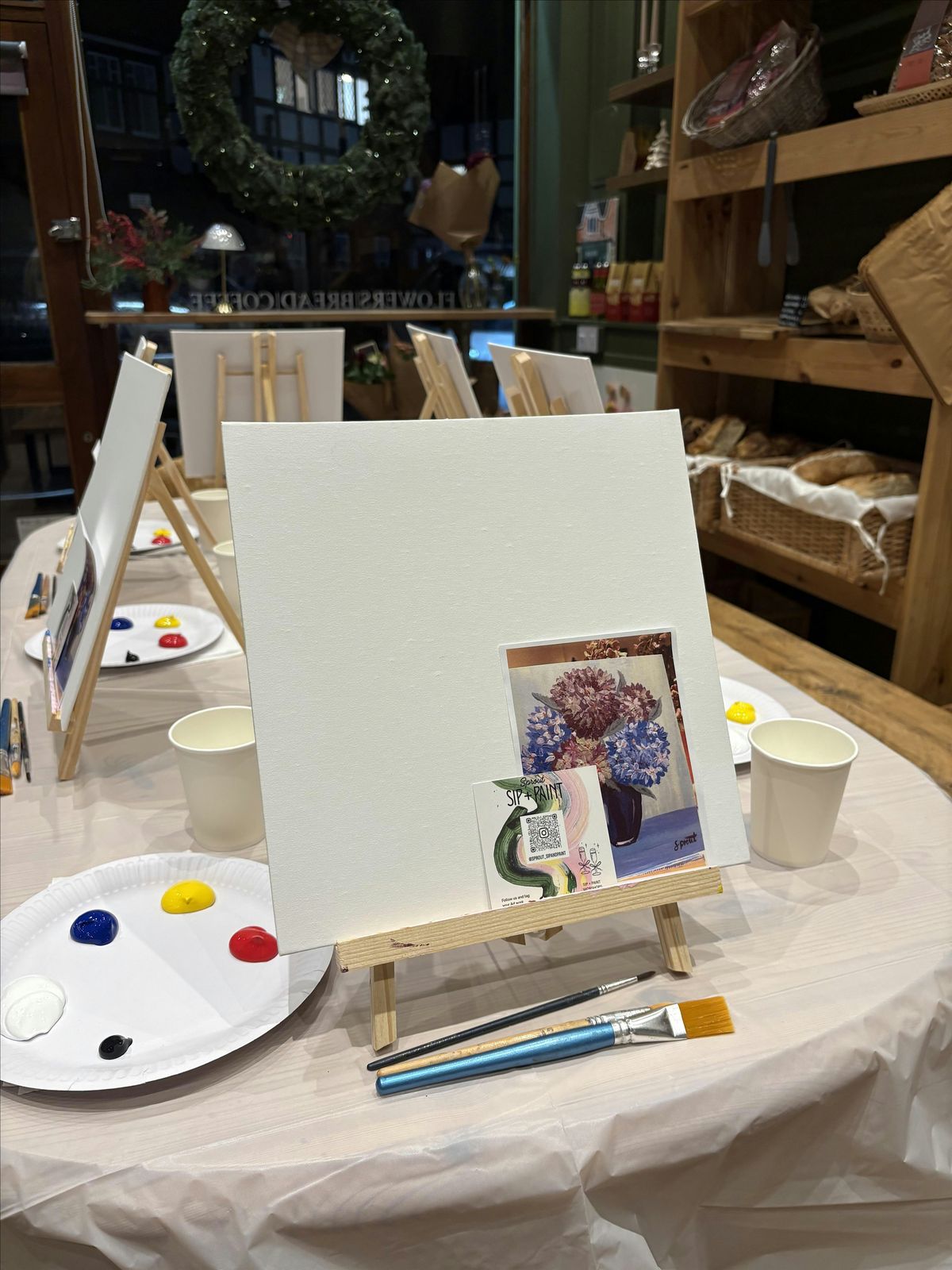 Sip + paint @ The Old Cottage