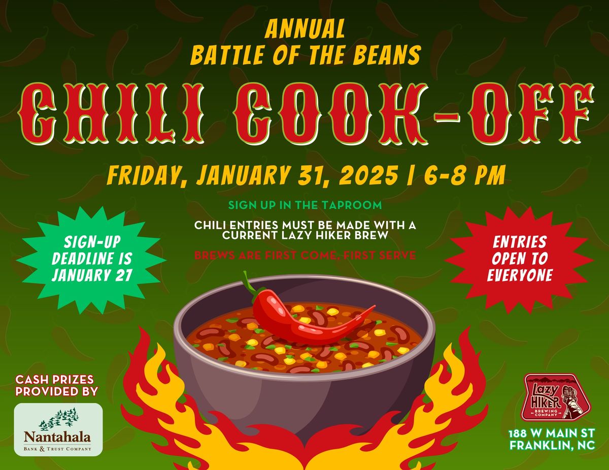 LHB\u2019s Annual BATTLE OF THE BEANS Chili Cook-Off (FRANKLIN)