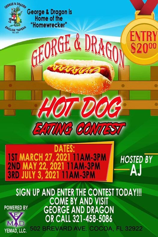 Hot Dog Eating Contest, 502 Brevard Ave, Cocoa, FL 329227974, United