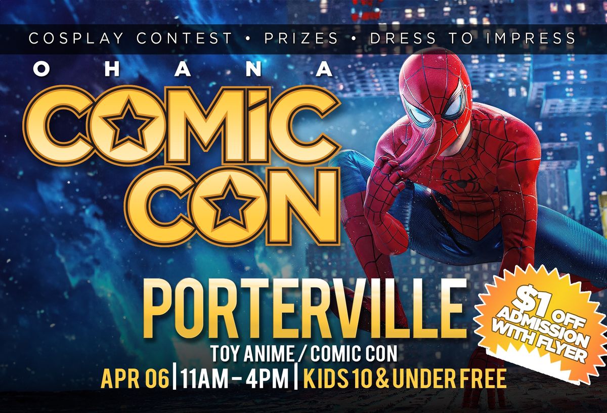 Porterville Toy-Anime-Comic Con