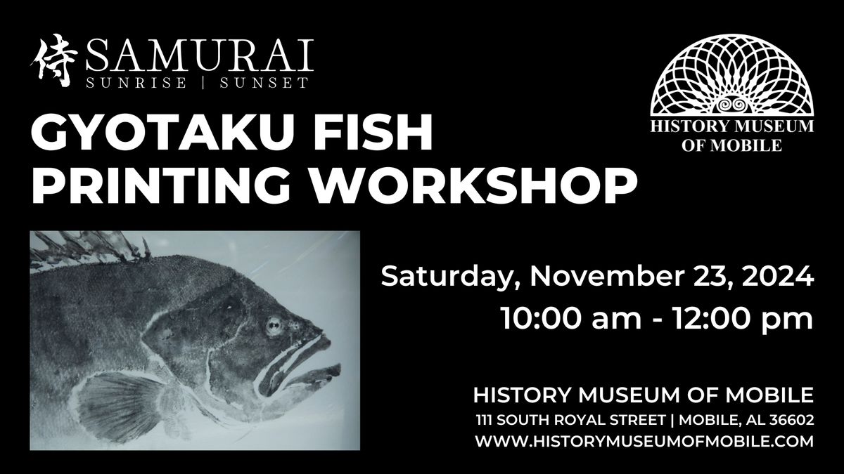 Gyotaku Fish Printing Workshop