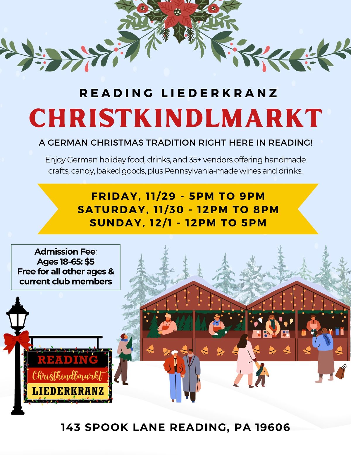 Christkindlmarkt at Reading Liederkranz