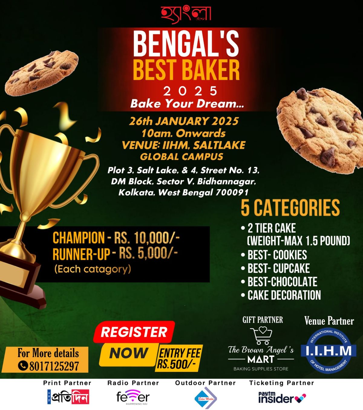 BENGAL'S BEST BAKER 2025 ( Bake Your Dream) 