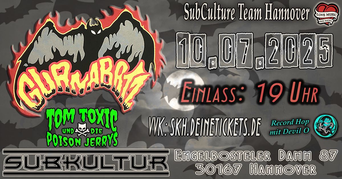 Guana Batz & Tom Toxic & die Poison Jerrys + Devil O