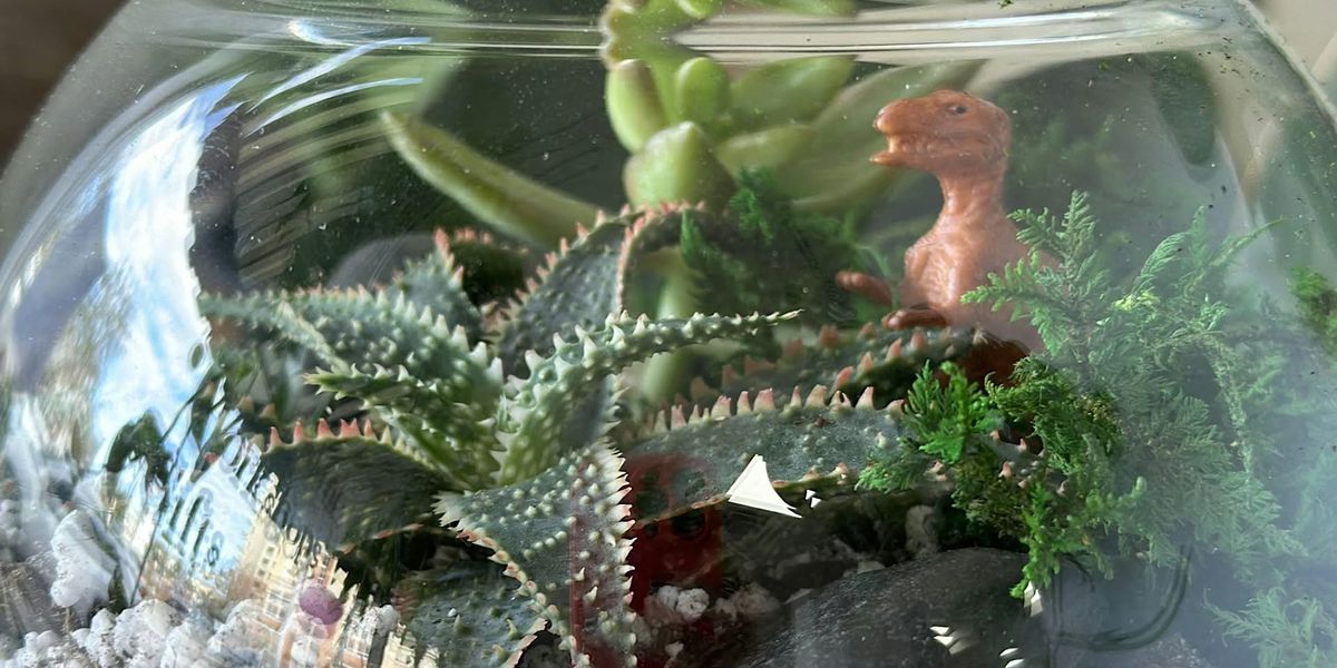 Make + Take: "Jurassic" Succulent Terrarium