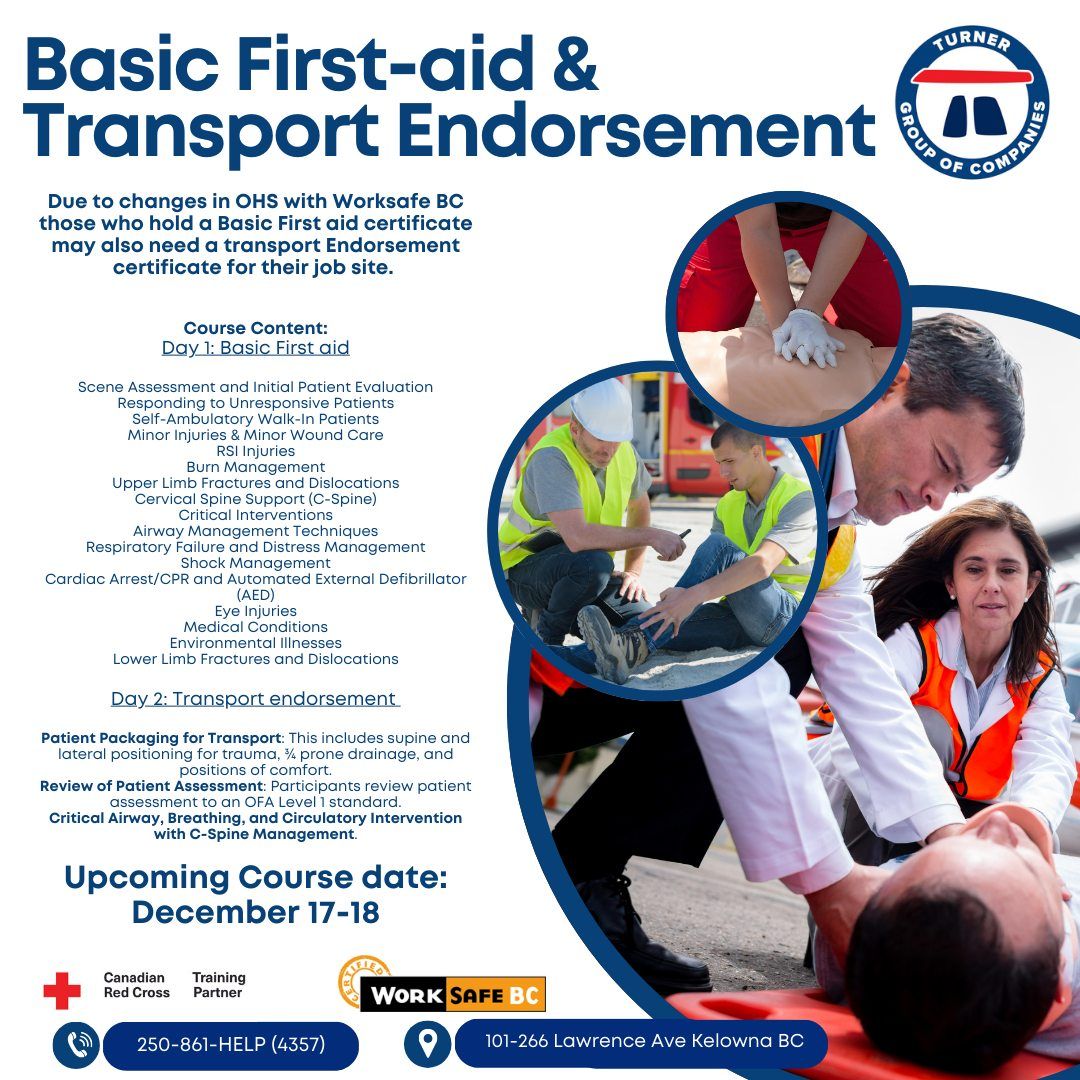 Basic First-aid and Transport Endorsement 