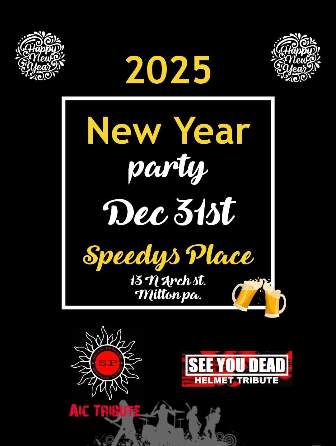 New Year party at Speedys Place