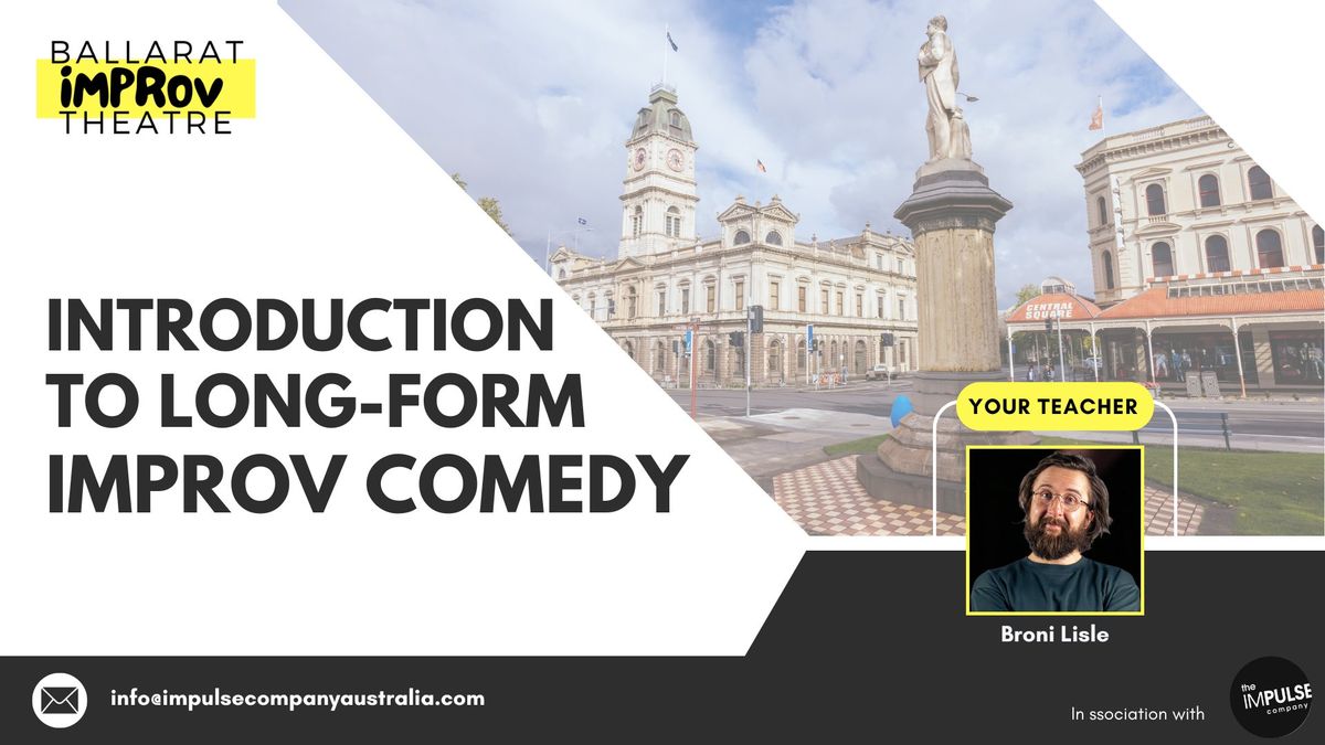 Introduction to Long-form Improv Comedy with Broni Lisle