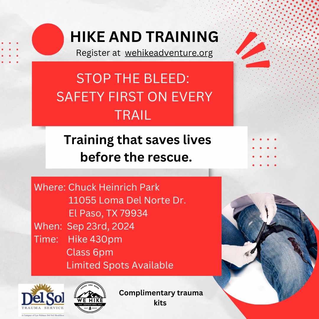 Stop the Bleed Hike and Training 