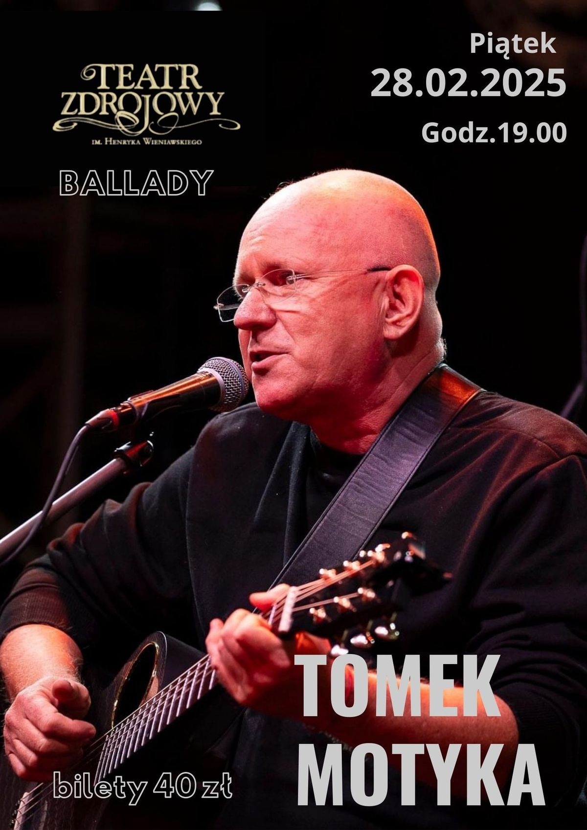 Tomek Motyka. Koncert w Sali Kameralnej