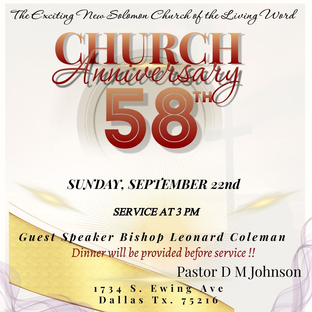 58th Church Anniversary Celebration