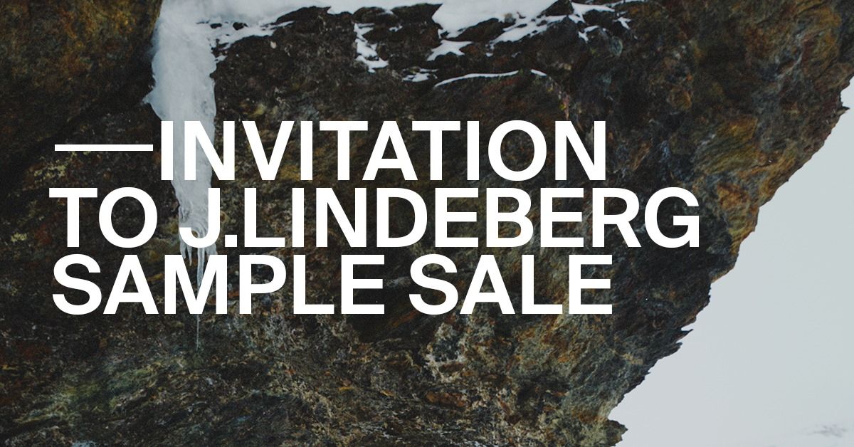 J.LINDEBERG SAMPLE SALE