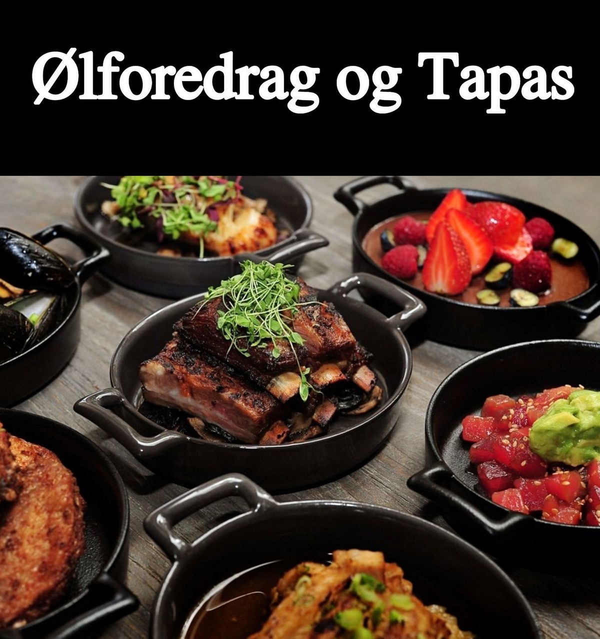 F\u00f8rjulskveld med \u00f8lforedrag og tapas