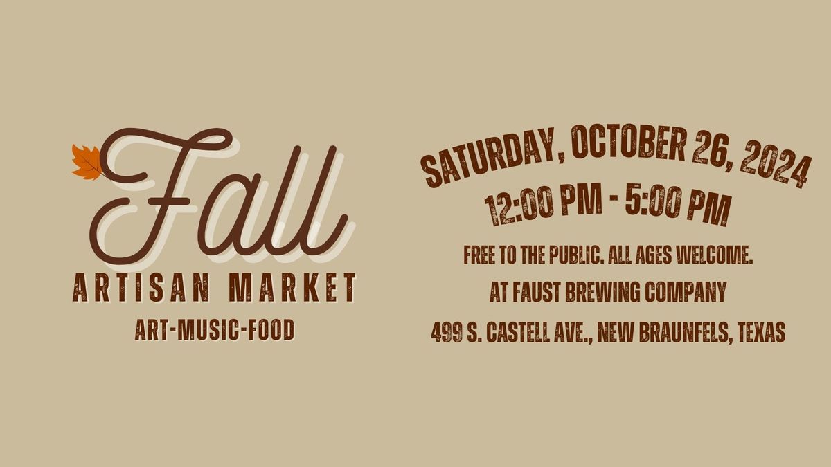 Fall Artisan Market