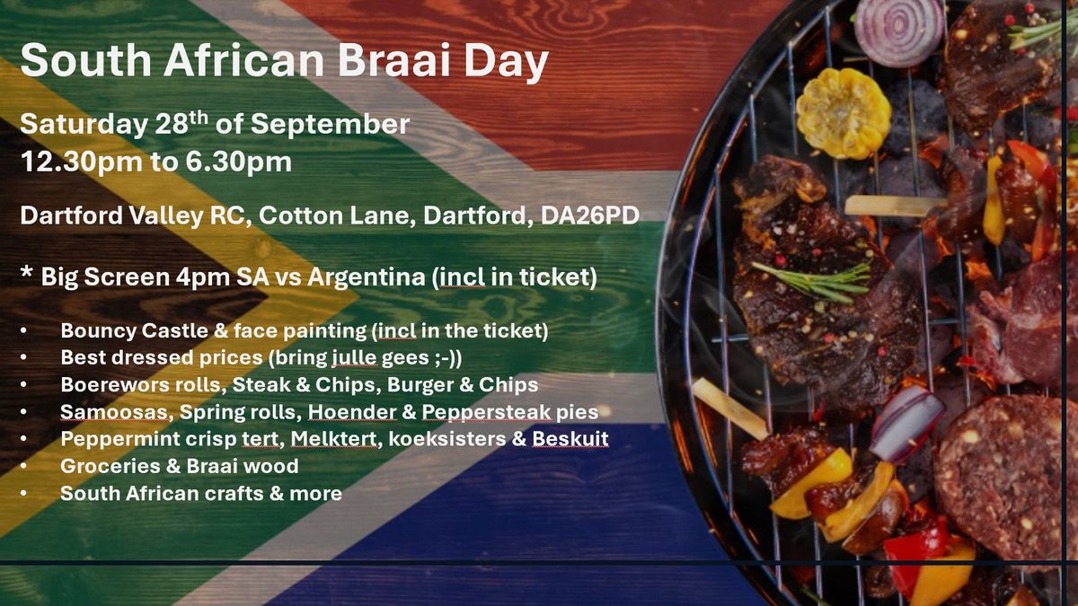 SOUTH AFRICAN BRAAI DAY & RUGBY GAME