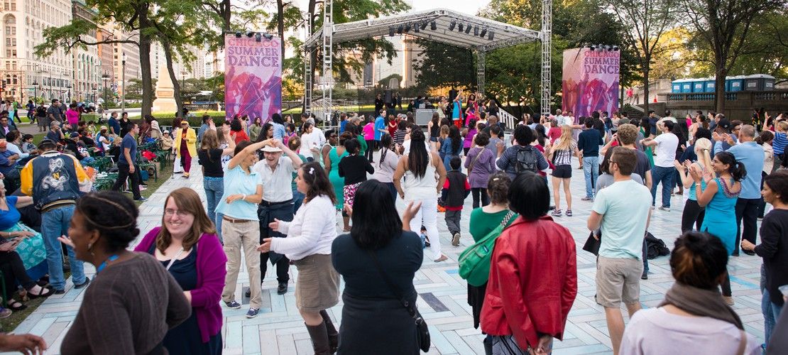 SummerDance at Spirit of Music Garden in Grant Park: Line Dance