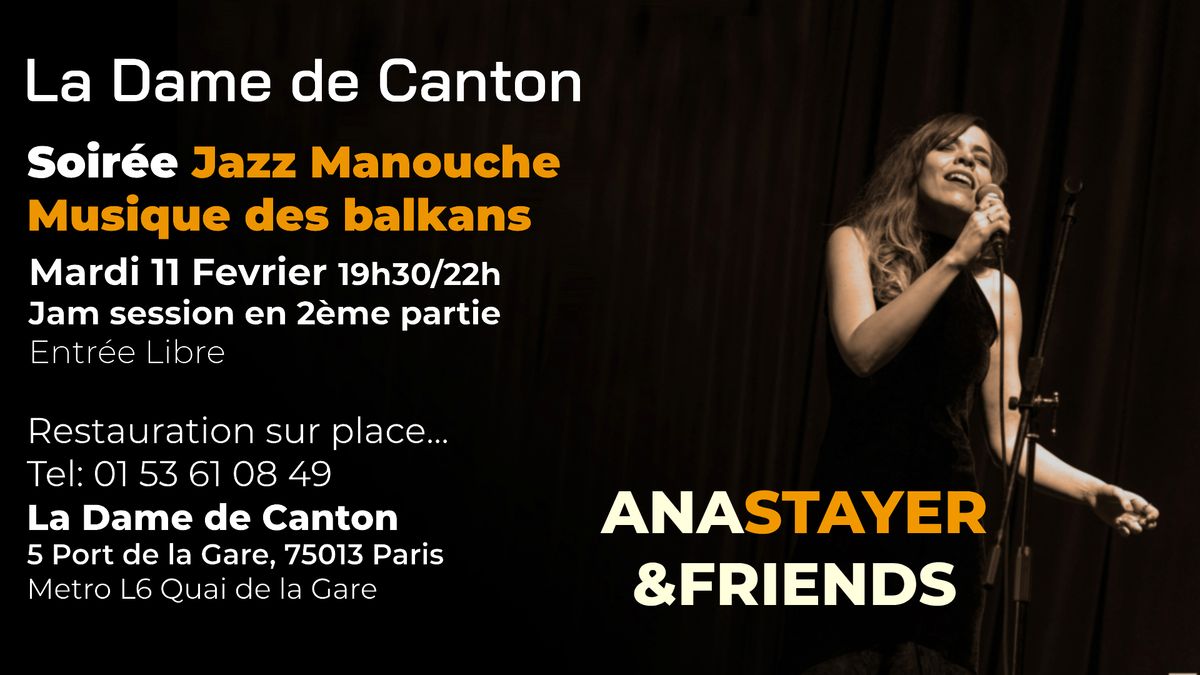 Jazz Manouche+Jam @La Dame de Canton - Daniel Beja & Friends