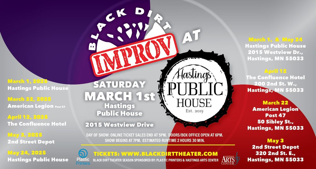 Black Dirt Improv - LIVE at Hastings Public House (3\/1\/25)