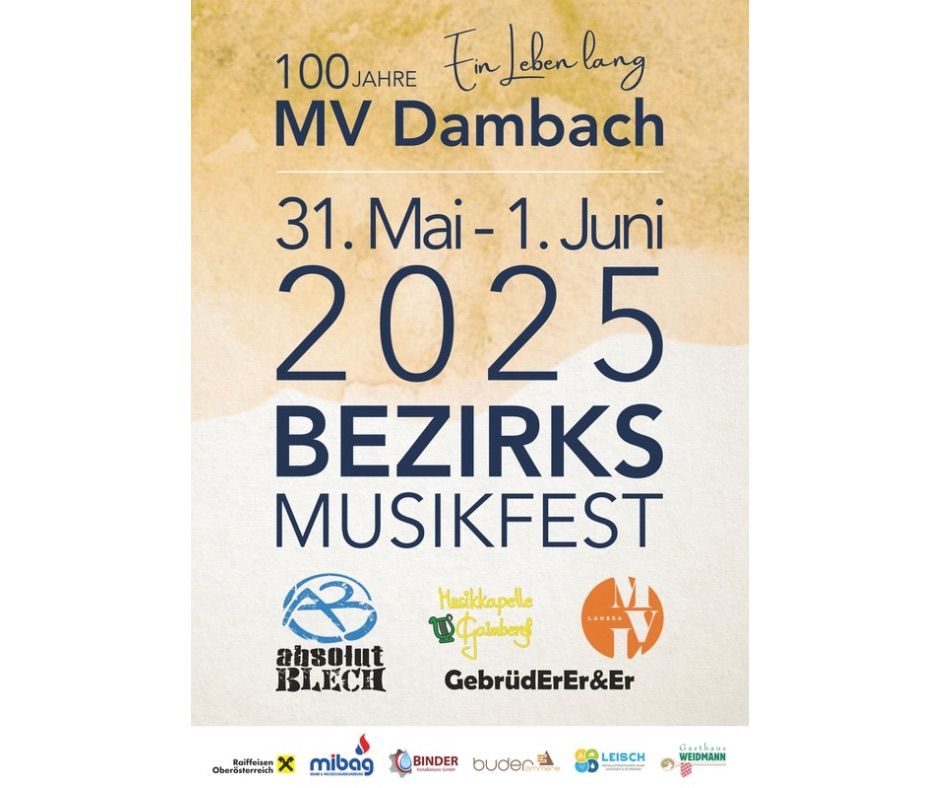 100 Jahre MV Dambach-Bezirksmusikfest 