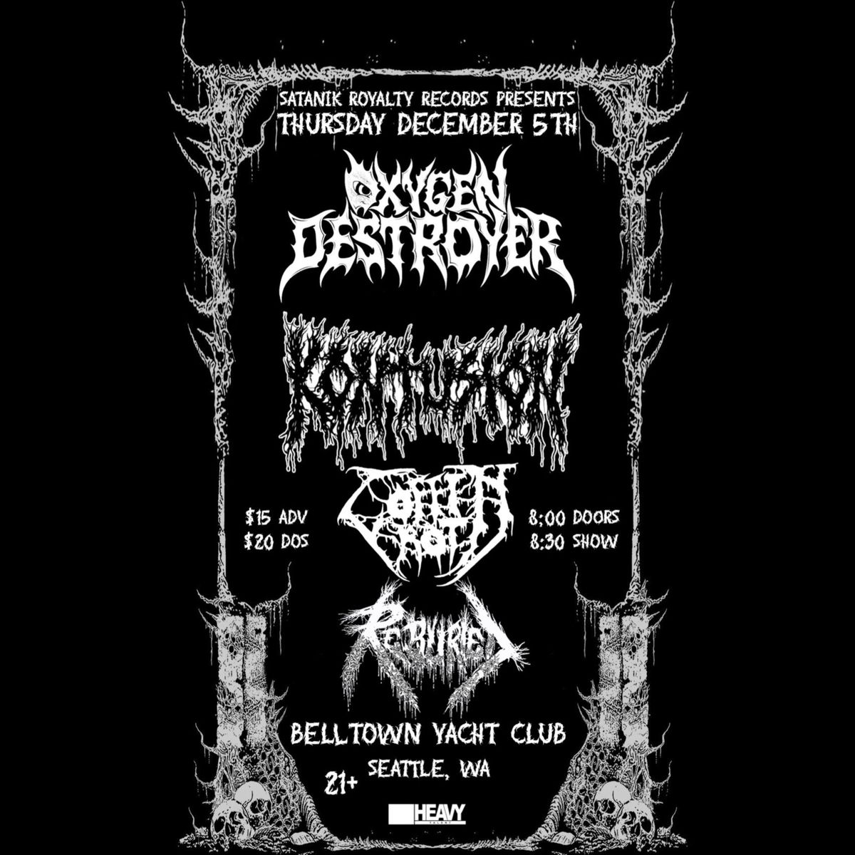 Oxygen Destroyer\/Kontusion\/Coffin Rot\/Re-Buried