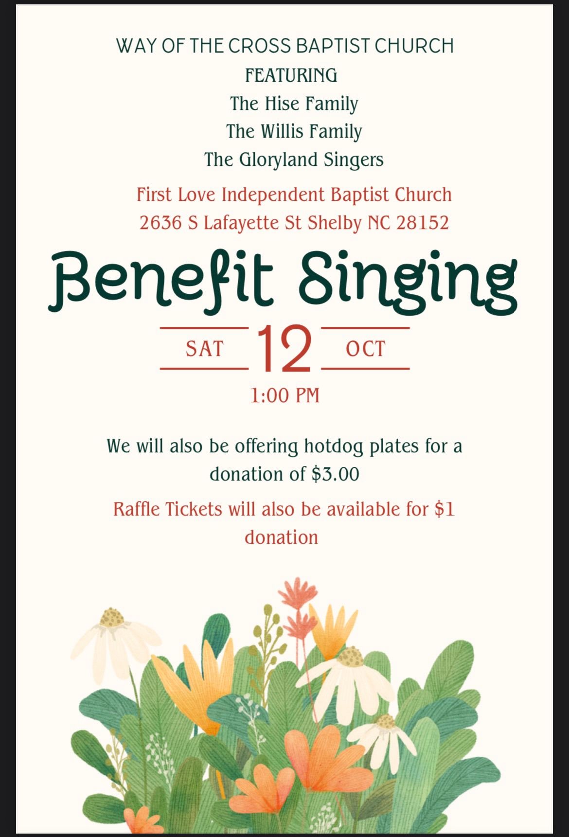 Benefit Singing 