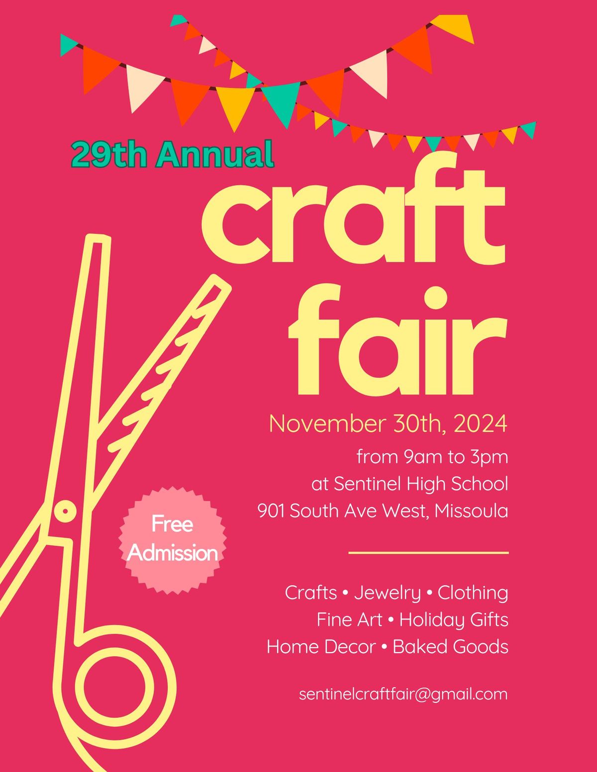 Sentinel Craft Fair's 29th Annual