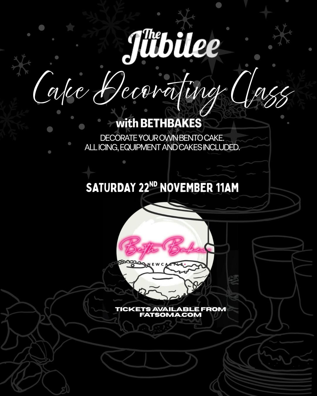 Cake Decorating with BethBakes, November 22nd.