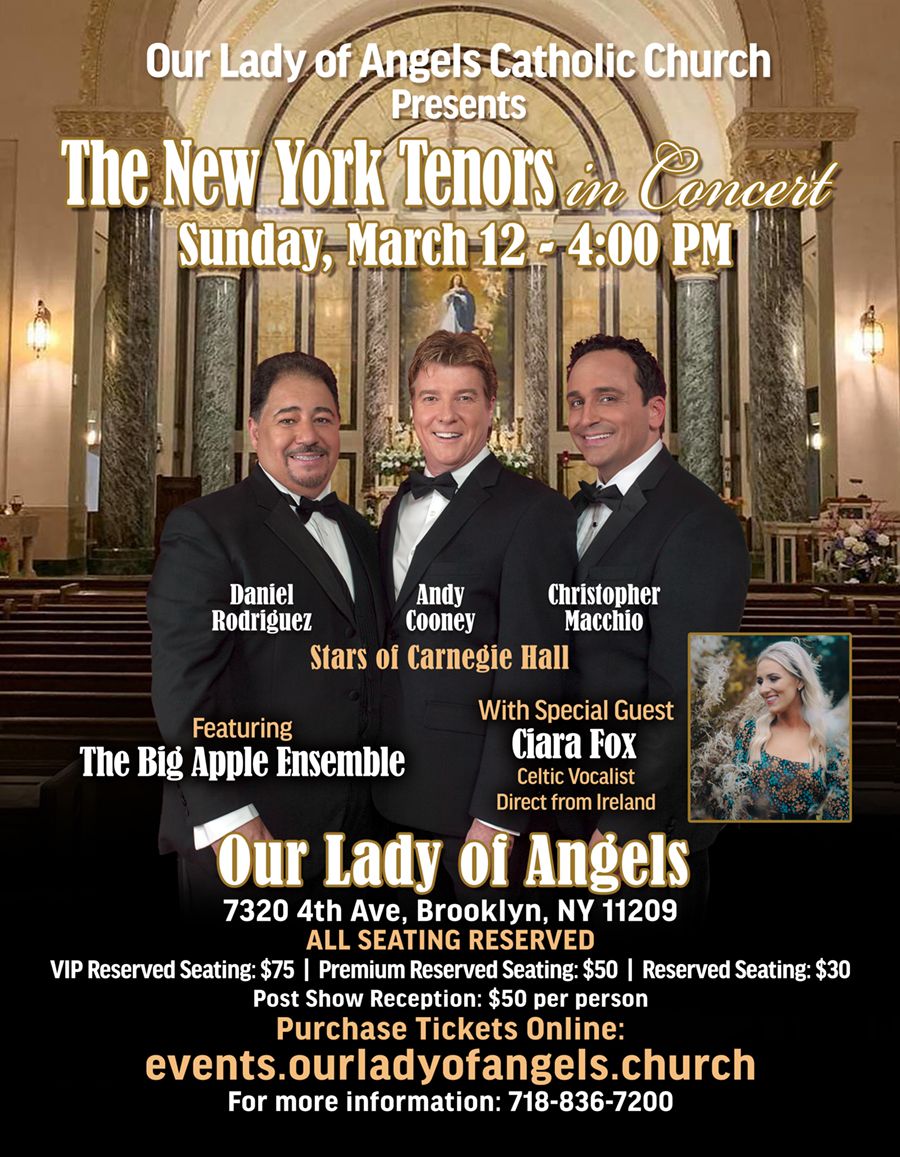 New York Tenors at Rose and Alfred Miniaci Performing Arts Center