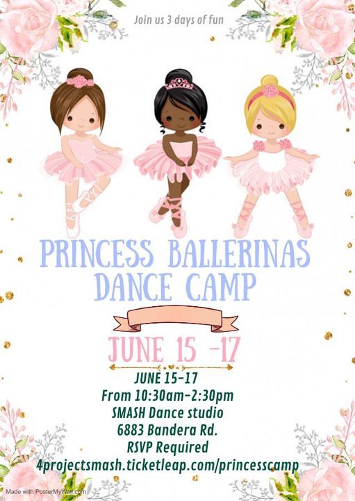 Princess Ballerinas Camp ages 5-10