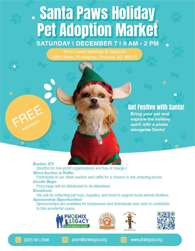 Phoenix Legacy Foundation's Santa Paws Holiday Pet Adoption Market