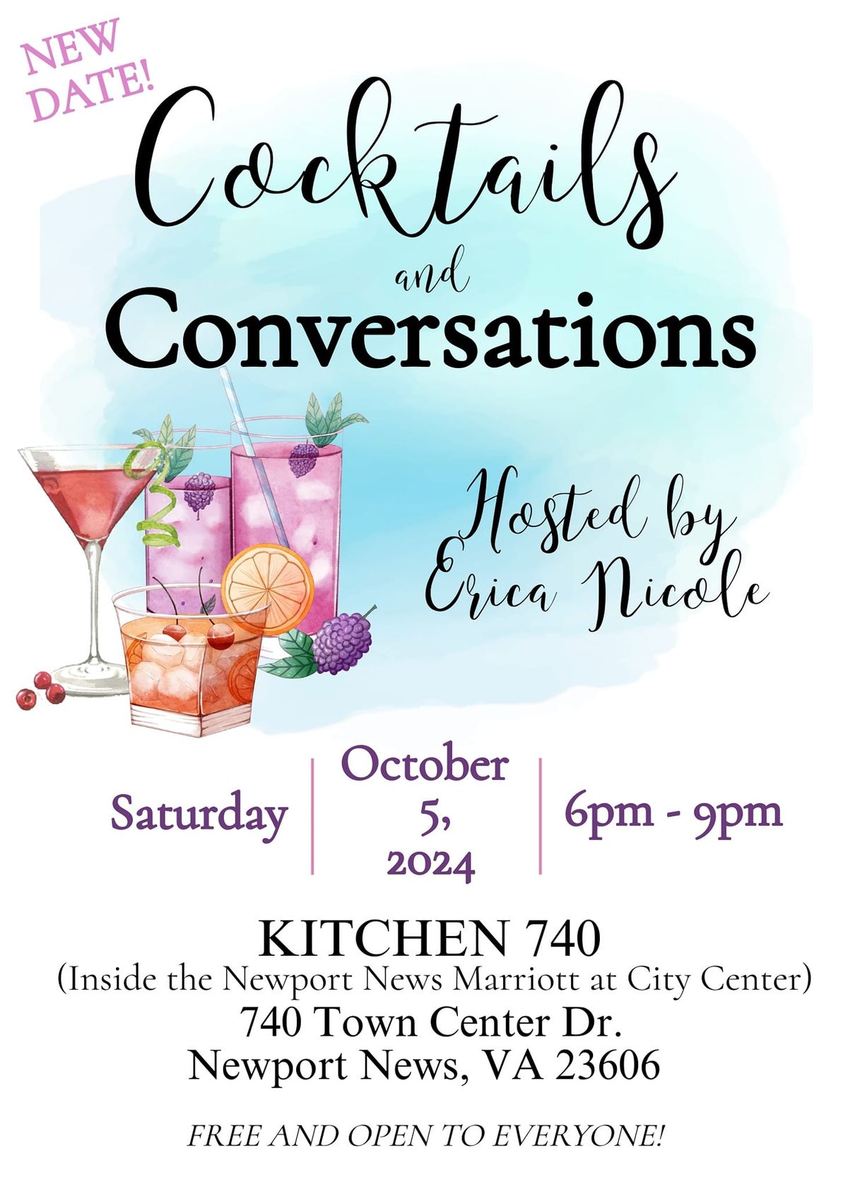 Cocktails & Conversations by Erica Nicole