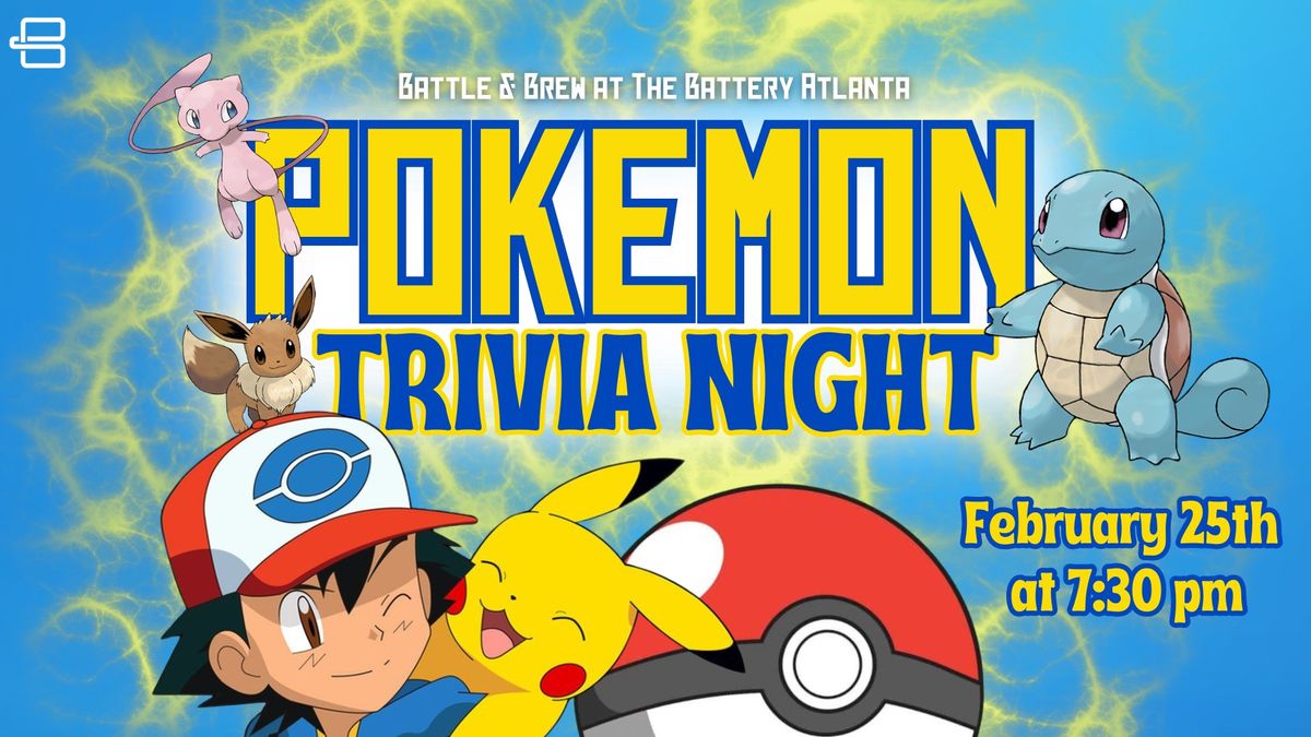 Geek Trivia: Pokemon Trivia Night