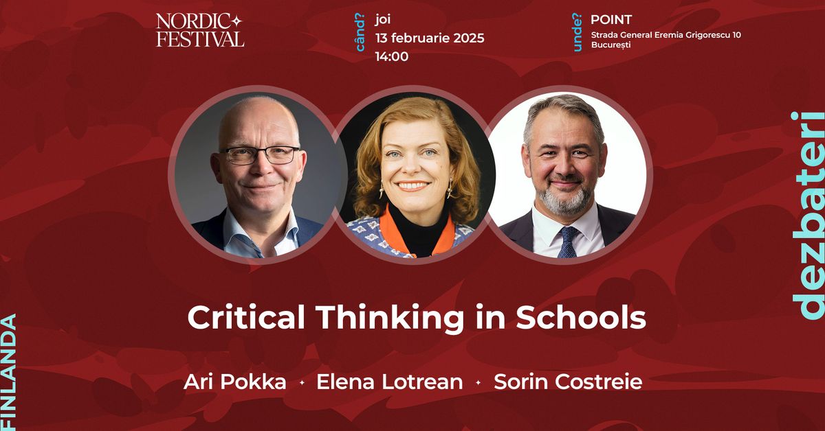 Nordic Festival 2025 \u2726 Dezbatere \u201eCritical Thinking in Schools\u201d