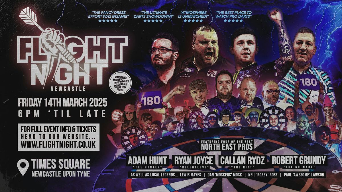 Flight Night 2025 'The Ultimate Darts Showdown!' \ud83c\udfaf @ Times Square, Newcastle