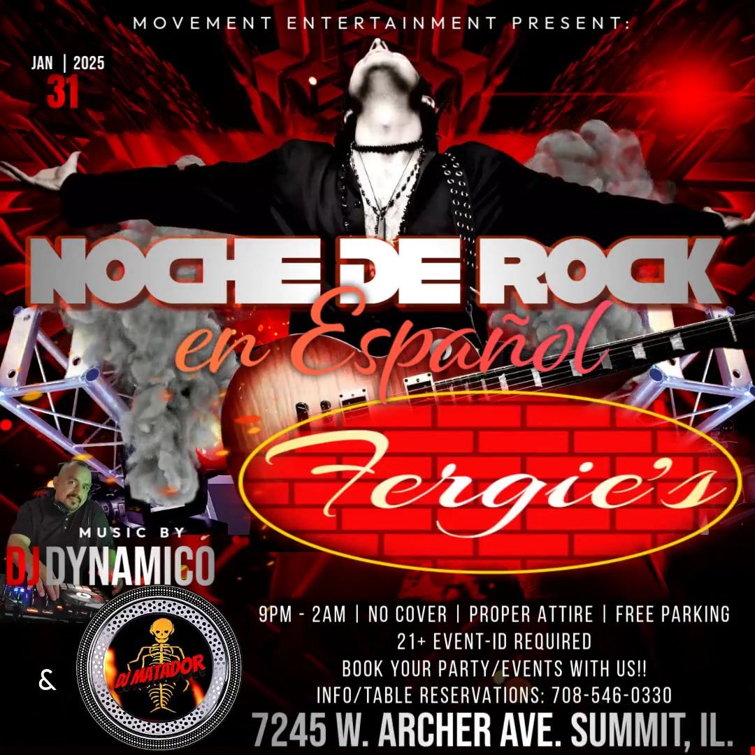 NOCHE DE ROCK EN ESPANOL (NEW) @ FERGIE'S!!