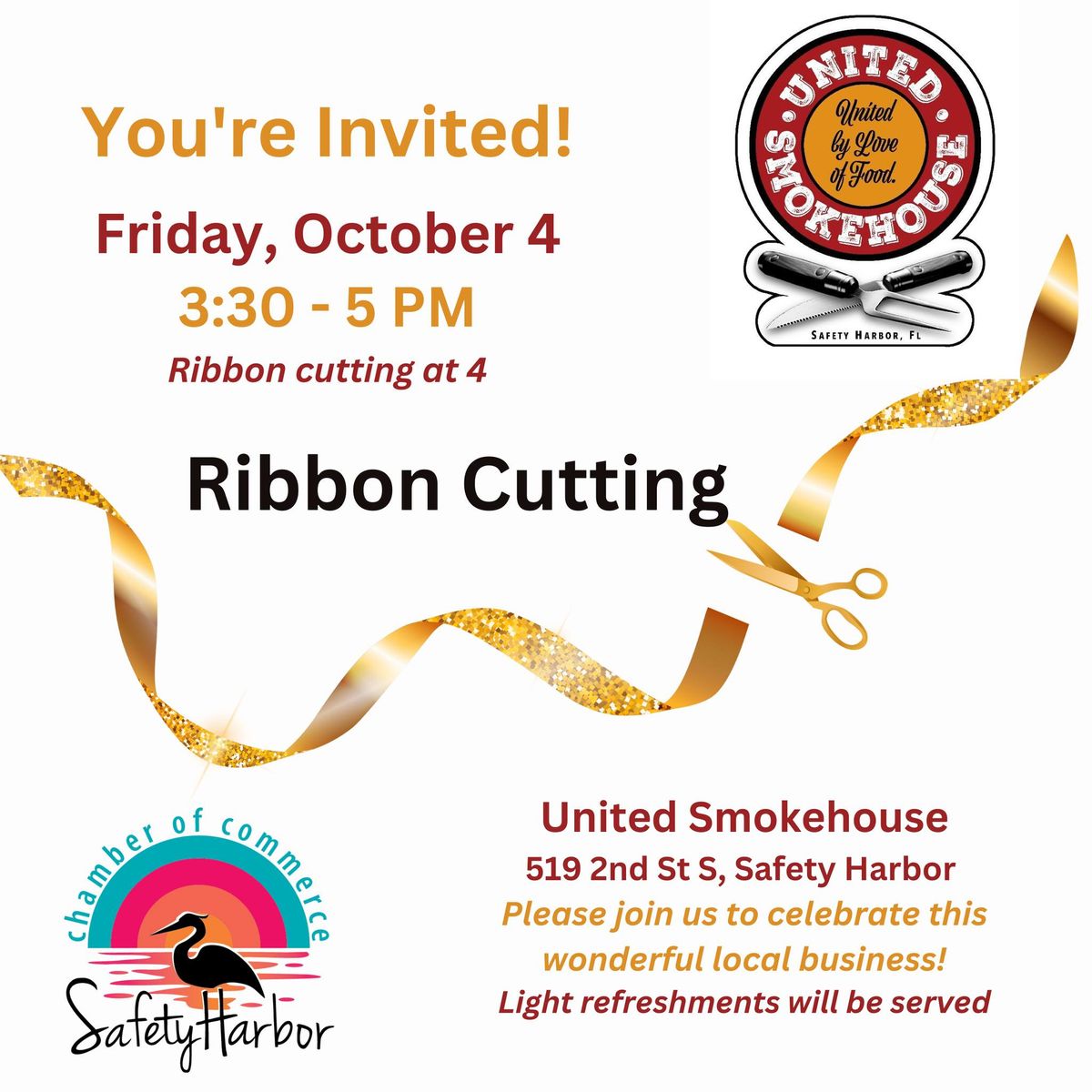 United Smokehouse Ribbon Cutting