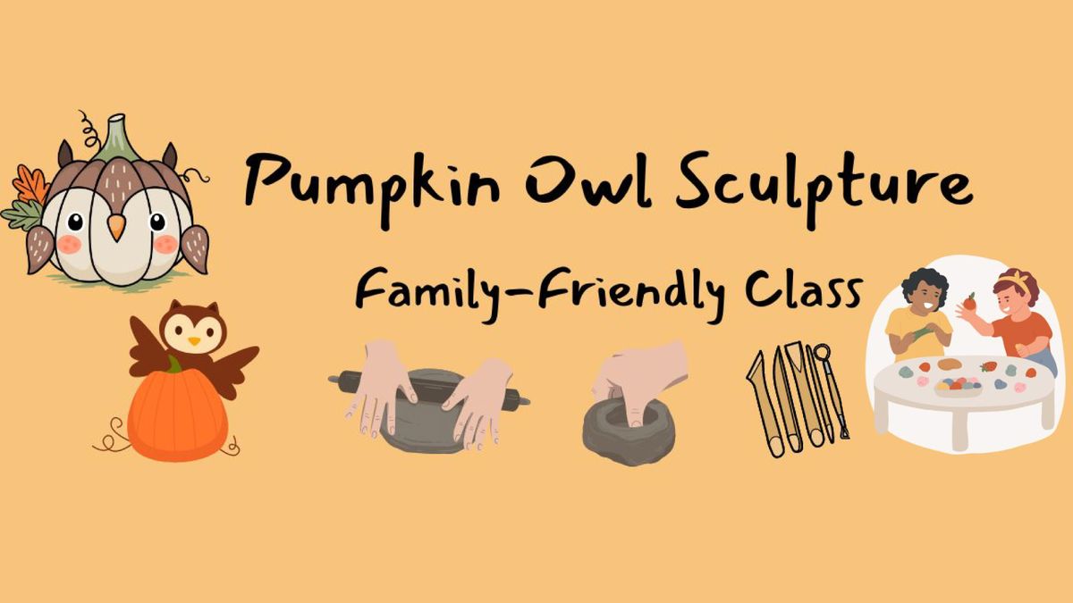 Pumpkin Owl Sculpture