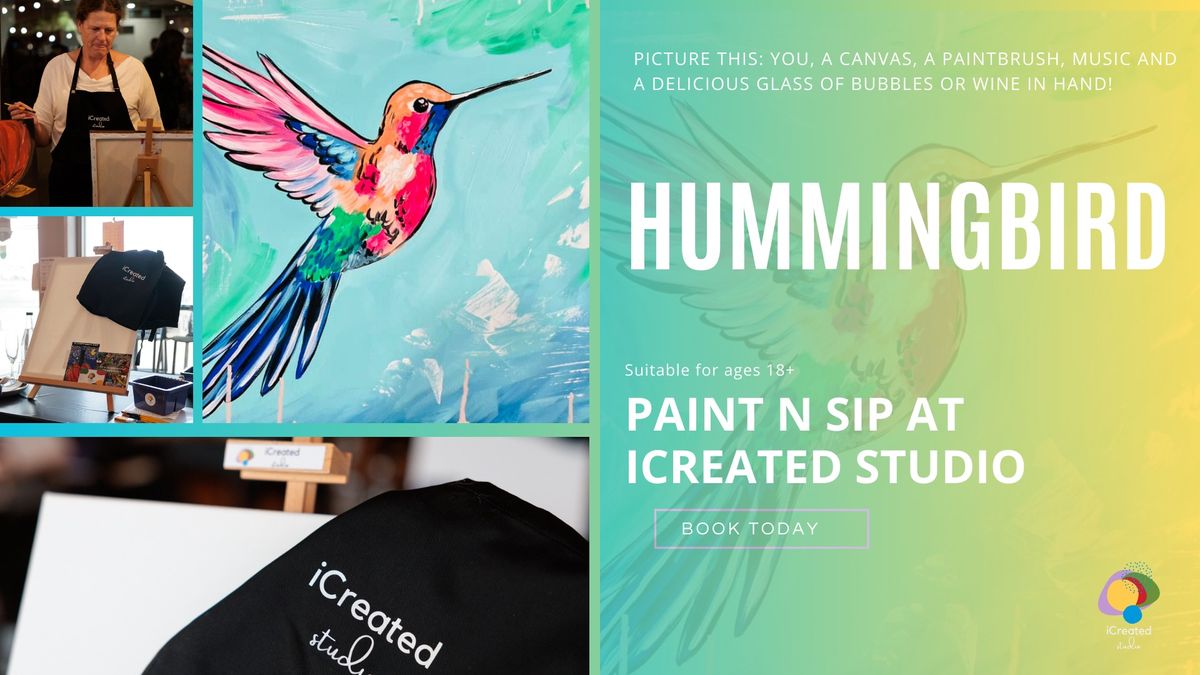 Studio Paint n Sip - Hummingbird