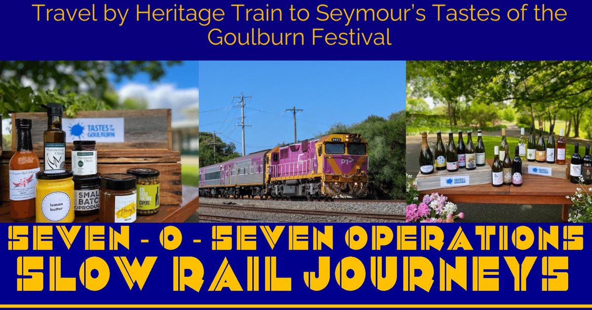 By train to the Tastes of the Goulburn festival in Seymour