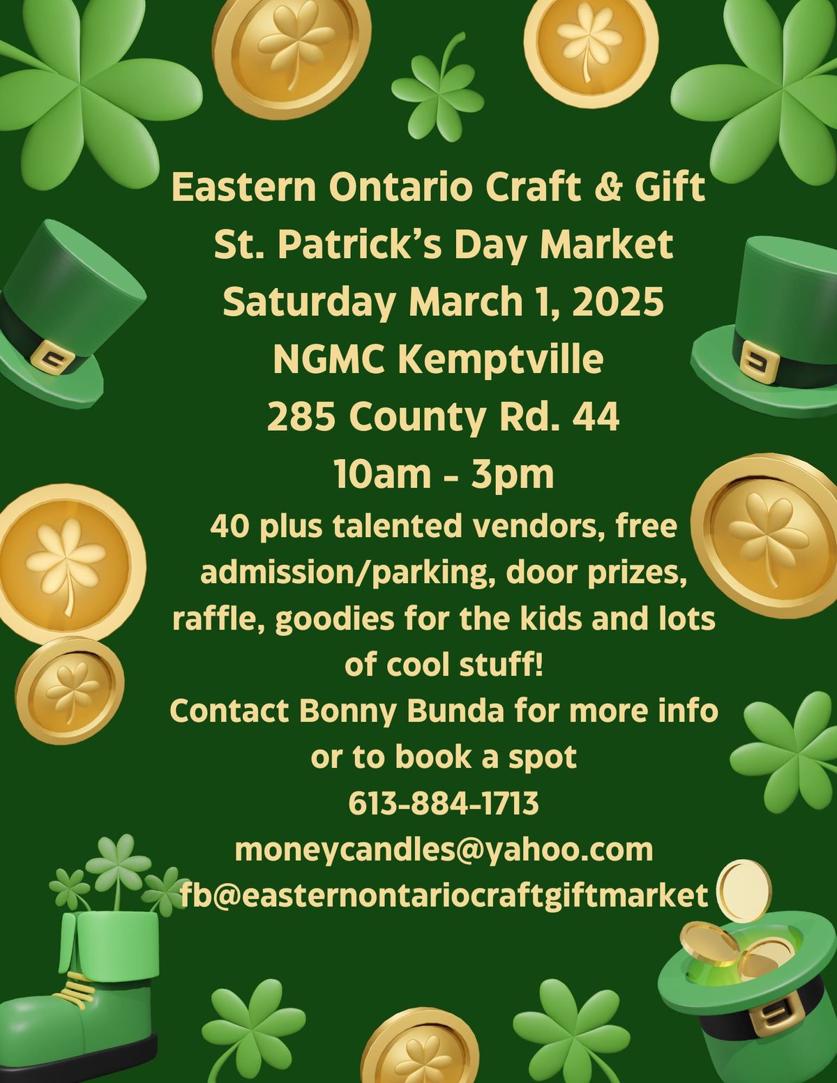 Eastern Ontario Craft & Gift St. Patrick's Day Market