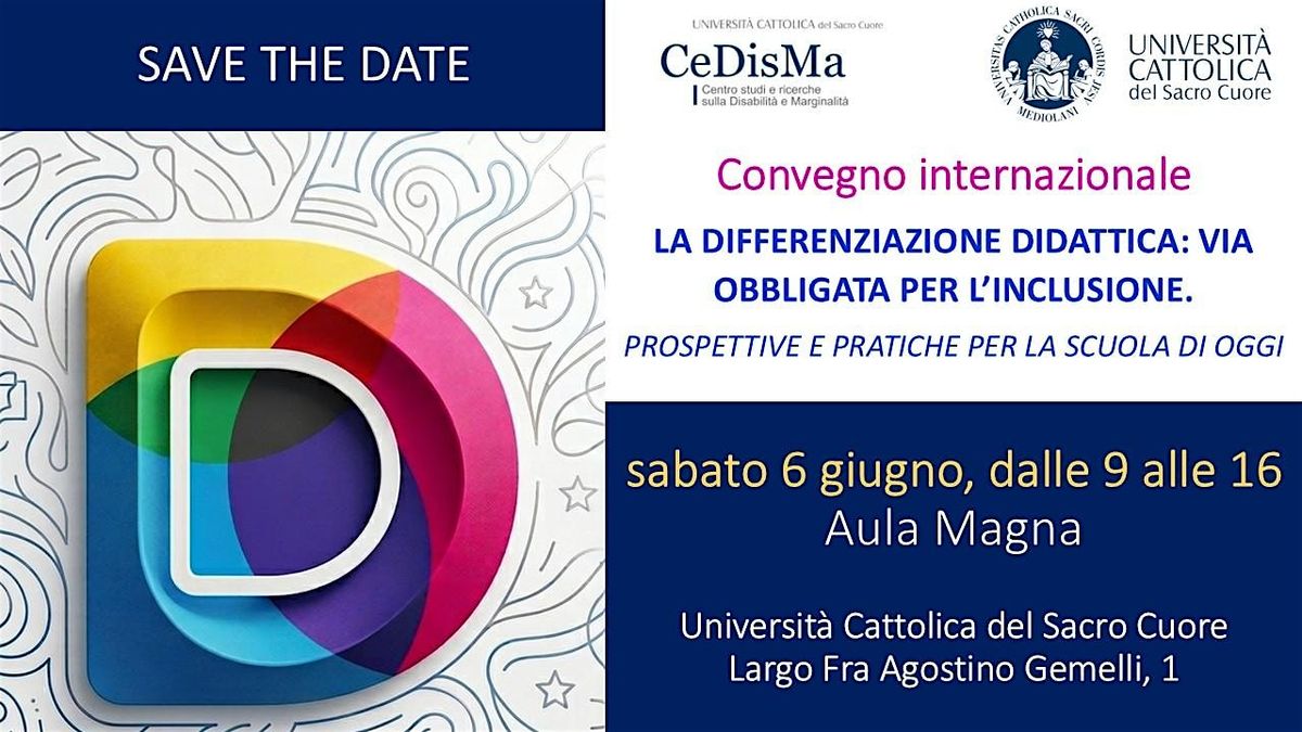 LA DIFFERENZIAZIONE DIDATTICA: VIA OBBLIGATA PER L'INCLUSIONE.