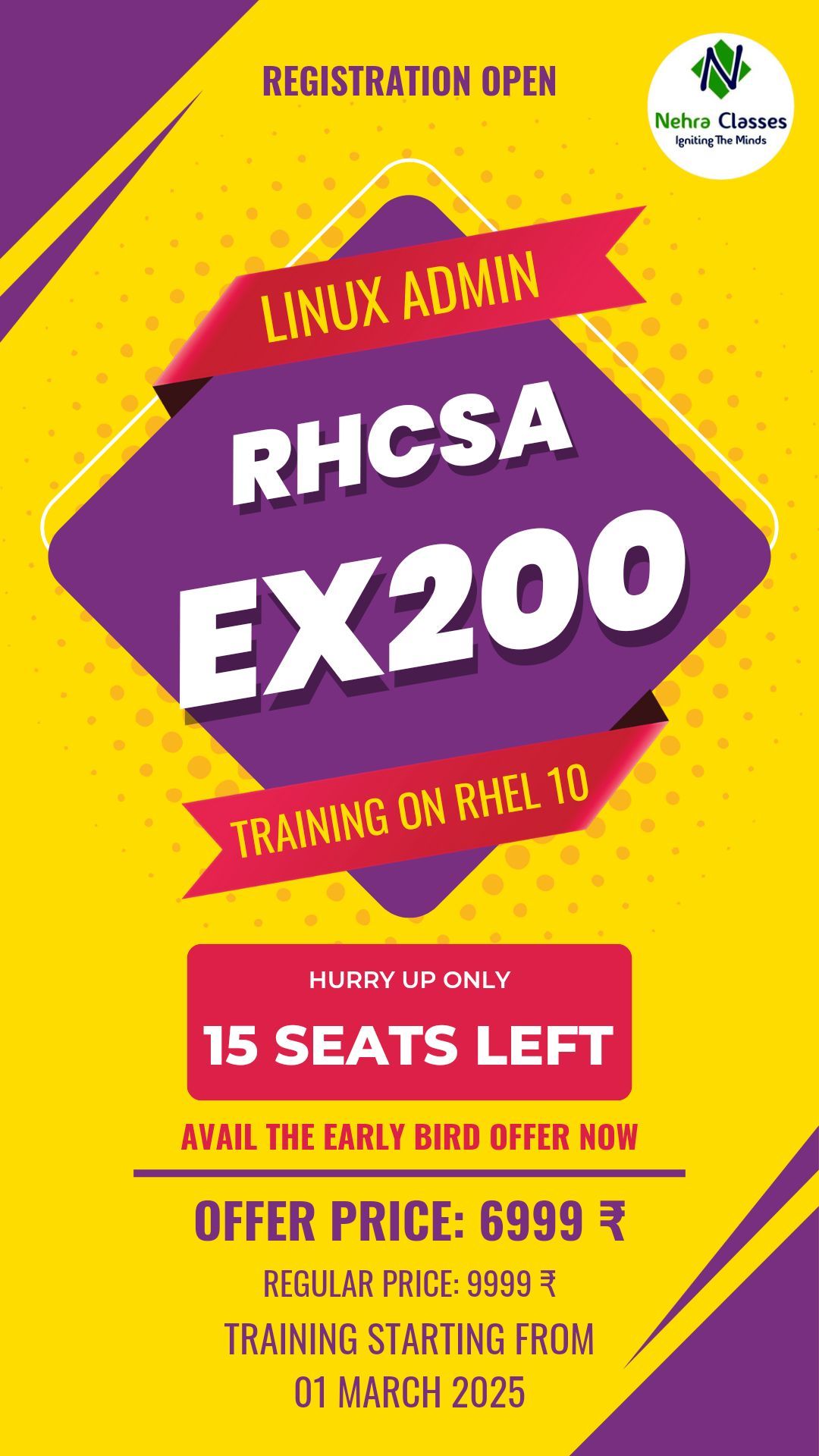 Linux RHCSA (EX200) English Training on RHEL 10