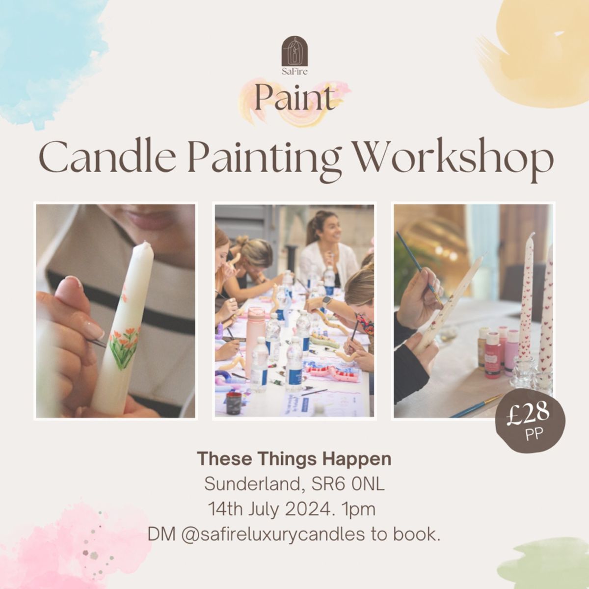 SaFire Candle Painting Workshop