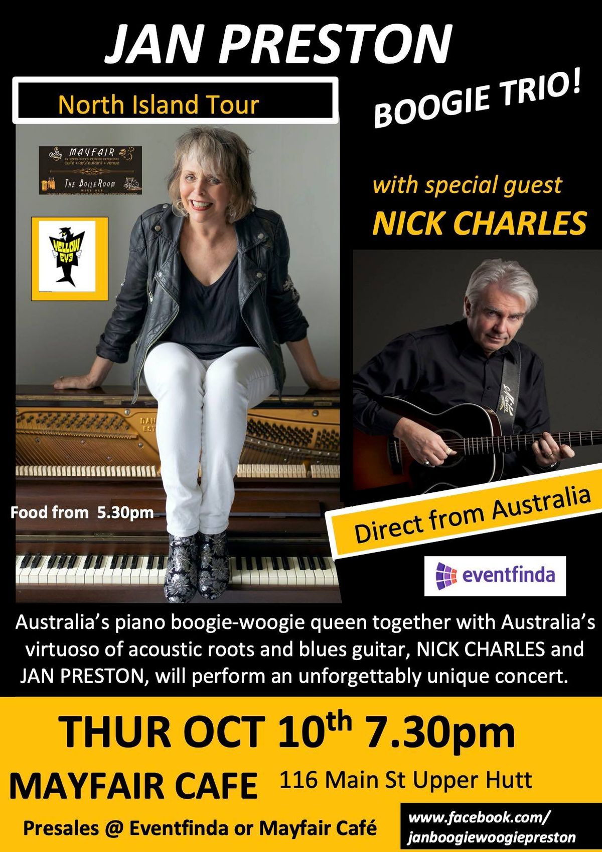 Jan Preston's Boogie Circus with special guest Nick Charles