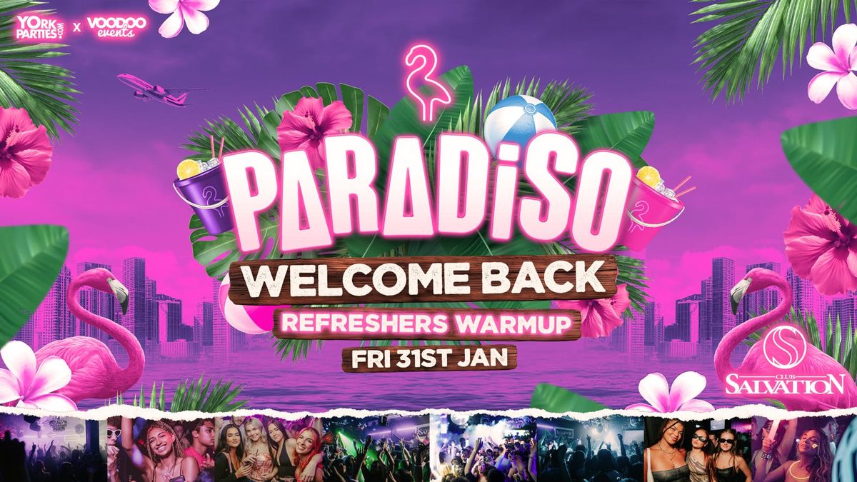 PARADISO FRIDAYS Welcome Back Refreshers Warmup \ud83e\udda9