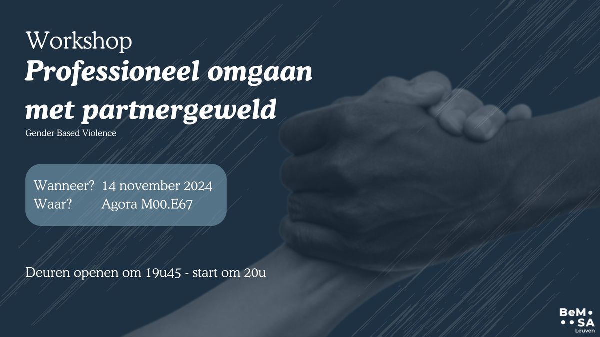 Workshop: professioneel omgaan met partnergeweld